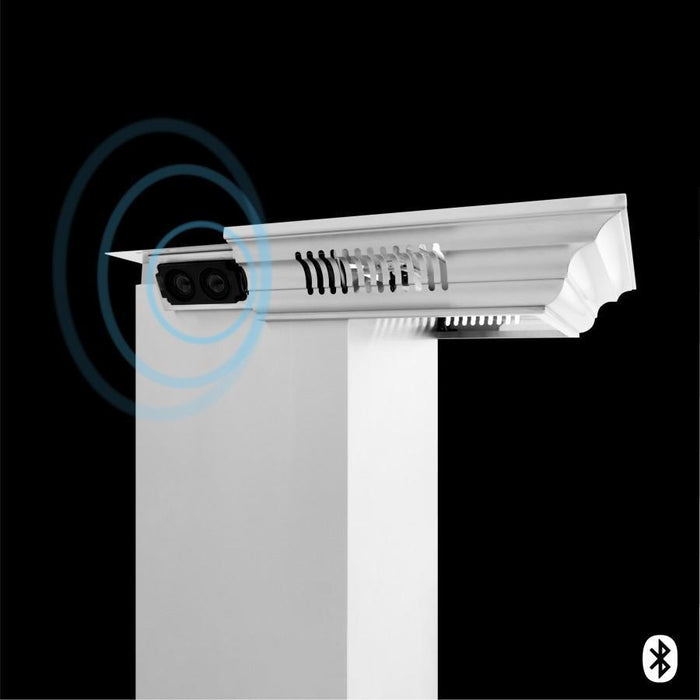 ZLINE 48" Wall Range Hood, Built - in CrownSound® Bluetooth Speakers, KECRN - BT - 48 - Farmhouse Kitchen and Bath