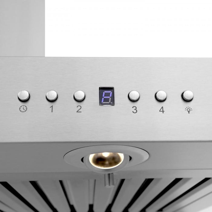 ZLINE 48" Wall Range Hood, Built - in CrownSound® Bluetooth Speakers, KECRN - BT - 48 - Farmhouse Kitchen and Bath