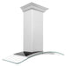 ZLINE 48" Wall Range Hood, Snow Finish Stainless & Glass, 8KN4S - 48 - Farmhouse Kitchen and Bath