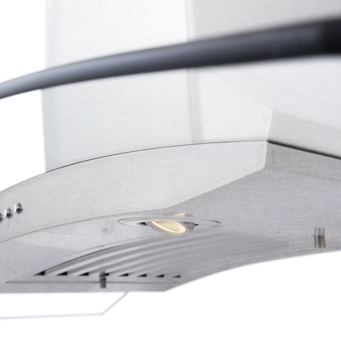 ZLINE 48" Wall Range Hood, Snow Finish Stainless & Glass, 8KN4S - 48 - Farmhouse Kitchen and Bath