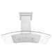 ZLINE 48" Wall Range Hood, Snow Finish Stainless & Glass, 8KN4S - 48 - Farmhouse Kitchen and Bath