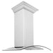 ZLINE 48" Wall Range Hood, Snow Finish Stainless & Glass, 8KN4S - 48 - Farmhouse Kitchen and Bath