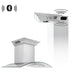 ZLINE 48" Wall Stainless Range Hood, Bluetooth Speakers, KN4CRN - BT - 48 - Farmhouse Kitchen and Bath