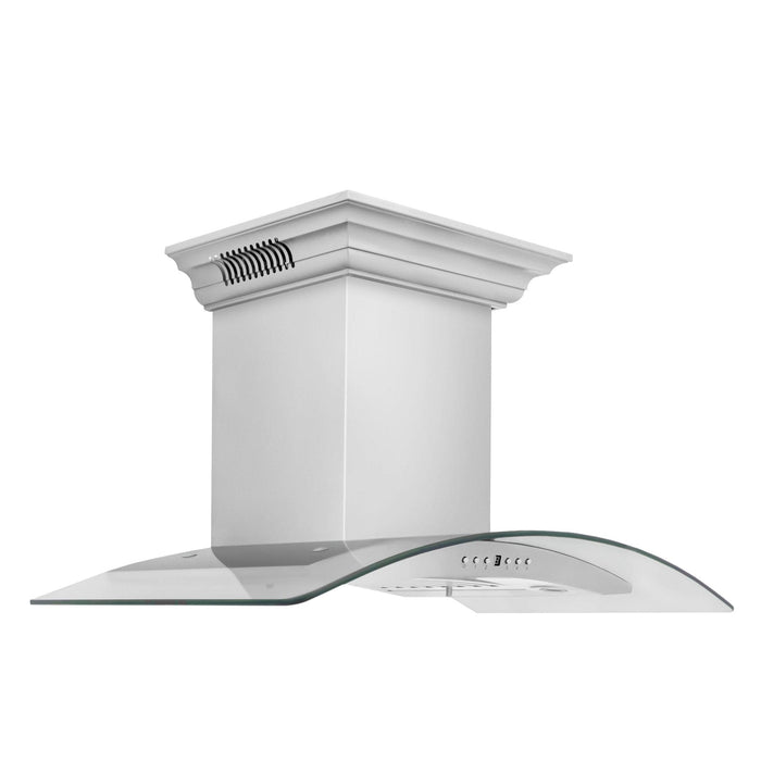 ZLINE 48" Wall Stainless Range Hood, Bluetooth Speakers, KN4CRN - BT - 48 - Farmhouse Kitchen and Bath