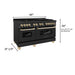 ZLINE 60" Autograph Dual Fuel Range, Black Stainless, RABZ - 60 - G - Farmhouse Kitchen and Bath