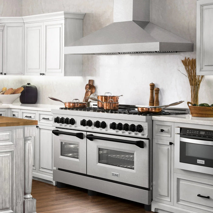 ZLINE 60" Autograph Edition Dual Fuel Range, DuraSnow, RASZ - SN - 60 - G - Farmhouse Kitchen and Bath