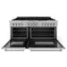 ZLINE 60" Dual Fuel Range, DuraSnow Stainless, RAS - SN - 60 - Farmhouse Kitchen and Bath