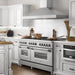 ZLINE 60" Dual Fuel Range, DuraSnow Stainless, RAS - SN - 60 - Farmhouse Kitchen and Bath