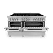 ZLINE 60" Dual Fuel Range, DuraSnow Stainless, RAS - SN - 60 - Farmhouse Kitchen and Bath