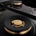 ZLINE 60" Dual Fuel Range In Stainless Steel, Brass Burners, RA - BR - 60 - Farmhouse Kitchen and Bath