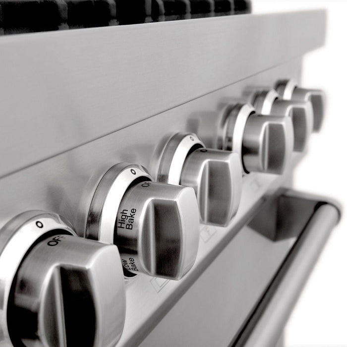 ZLINE 60" Dual Fuel Range In Stainless Steel, Brass Burners, RA - BR - 60 - Farmhouse Kitchen and Bath