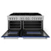 ZLINE 60" Dual Fuel Range Snow Stainless, Blue Matte Door, RAS - BM - 60 - Farmhouse Kitchen and Bath