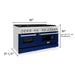 ZLINE 60" Professional Dual Fuel Range with Blue Matte Door, RA - BM - 60 - Farmhouse Kitchen and Bath