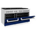 ZLINE 60" Professional Dual Fuel Range with Blue Matte Door, RA - BM - 60 - Farmhouse Kitchen and Bath
