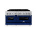 ZLINE 60" Professional Dual Fuel Range with Blue Matte Door, RA - BM - 60 - Farmhouse Kitchen and Bath