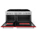 ZLINE 60" Professional Dual Fuel Range with Red Matte Door, RA - RM - 60 - Farmhouse Kitchen and Bath