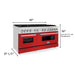 ZLINE 60" Professional Dual Fuel Range with Red Matte Door, RA - RM - 60 - Farmhouse Kitchen and Bath