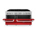 ZLINE 60" Professional Dual Fuel Range with Red Matte Door, RA - RM - 60 - Farmhouse Kitchen and Bath
