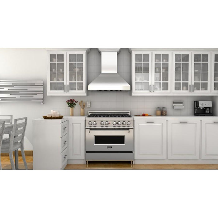 ZLINE 60" Professional Wall Range Hood, Stainless Steel, 597CRN - 60 - Farmhouse Kitchen and Bath