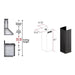 ZLINE 61" Wooden Chimney Extension for Ceilings up to 12', KPCC - E - Farmhouse Kitchen and Bath
