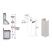 ZLINE 61" Wooden Chimney Extension for Ceilings up to 12.5', 321TT - E - Farmhouse Kitchen and Bath