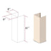 ZLINE 61" Wooden Chimney Extension for Ceilings up to 12.5', KBUF - E - Farmhouse Kitchen and Bath
