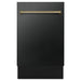 ZLINE Autograph 18" Dishwasher Black Stainless, Bronze, DWVZ - BS - 18 - CB - Farmhouse Kitchen and Bath