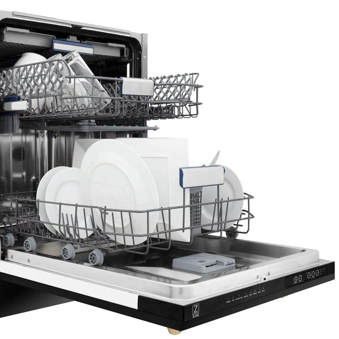 ZLINE Autograph 18" Dishwasher Black Stainless, Bronze, DWVZ - BS - 18 - CB - Farmhouse Kitchen and Bath