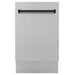 ZLINE Autograph 18" Dishwasher Stainless Door, Black DWVZ - 304 - 18 - MB - Farmhouse Kitchen and Bath