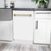 ZLINE Autograph 18" Dishwasher White Door, Bronze Handle DWVZ - WM - 18 - CB - Farmhouse Kitchen and Bath