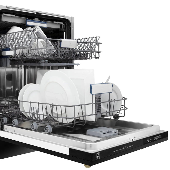 ZLINE Autograph 24" Dishwasher Black Stainless, DWVZ - BS - 24 - CB - Farmhouse Kitchen and Bath