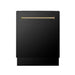 ZLINE Autograph 24" Dishwasher Black Stainless, DWVZ - BS - 24 - CB - Farmhouse Kitchen and Bath