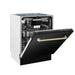 ZLINE Autograph 24" Dishwasher Black Stainless, DWVZ - BS - 24 - CB - Farmhouse Kitchen and Bath