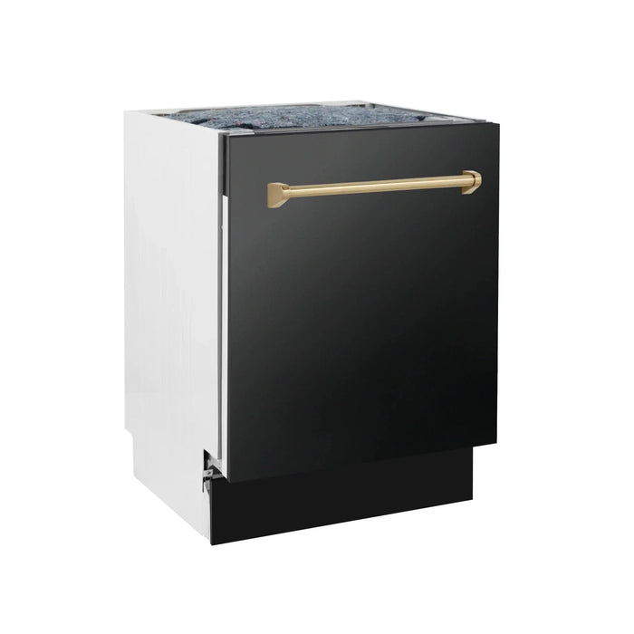ZLINE Autograph 24" Dishwasher Black Stainless, DWVZ - BS - 24 - CB - Farmhouse Kitchen and Bath