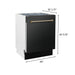 ZLINE Autograph 24" Dishwasher Black Stainless, DWVZ - BS - 24 - CB - Farmhouse Kitchen and Bath