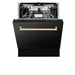 ZLINE Autograph 24" Dishwasher Black Stainless, DWVZ - BS - 24 - CB - Farmhouse Kitchen and Bath