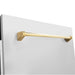 ZLINE Autograph 24" Dishwasher Stainless Door, Gold Handle DWVZ - 304 - 24 - G - Farmhouse Kitchen and Bath