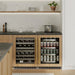 ZLINE Autograph 24 in. Dual Zone 44 Bottle Wine Cooler With Panel Ready Glass Door And Champagne Bronze Handle RWDPOZ - 24 - CB - Farmhouse Kitchen and Bath