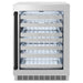 ZLINE Autograph 24 in. Dual Zone 44 Bottle Wine Cooler With Stainless Steel Glass Door And Matte Black Handle RWDOZ - GS - 24 - MB - Farmhouse Kitchen and Bath