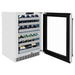 ZLINE Autograph 24 in. Dual Zone 44 Bottle Wine Cooler With Stainless Steel Glass Door And Matte Black Handle RWDOZ - GS - 24 - MB - Farmhouse Kitchen and Bath