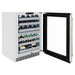 ZLINE Autograph 24 in. Dual Zone 44 Bottle Wine Cooler With Stainless Steel Glass Door And Polished Gold Handle RWDOZ - GS - 24 - G - Farmhouse Kitchen and Bath