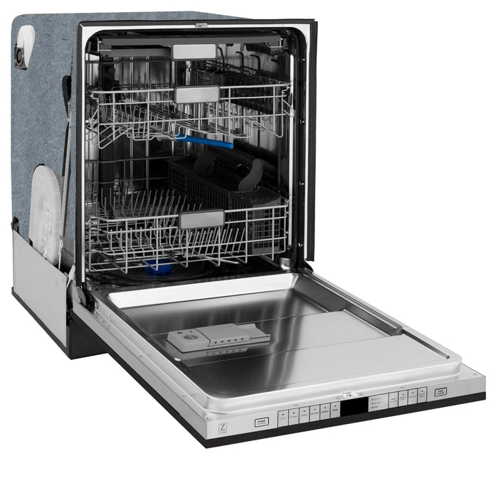 ZLINE Autograph Edition 24" Dishwasher Black Stainless, DWMTZ - BS - 24 - CB - Farmhouse Kitchen and Bath