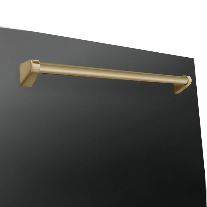 ZLINE Autograph Edition 24" Dishwasher Black Stainless, DWMTZ - BS - 24 - CB - Farmhouse Kitchen and Bath