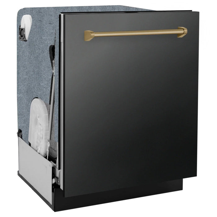 ZLINE Autograph Edition 24" Dishwasher Black Stainless, DWMTZ - BS - 24 - CB - Farmhouse Kitchen and Bath