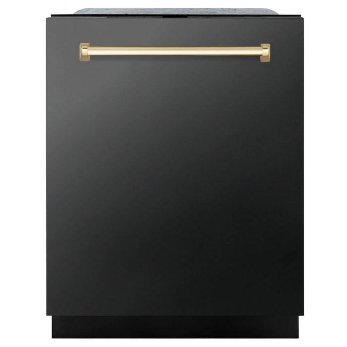 ZLINE Autograph Edition 24" Dishwasher Black Stainless, DWMTZ - BS - 24 - G - Farmhouse Kitchen and Bath