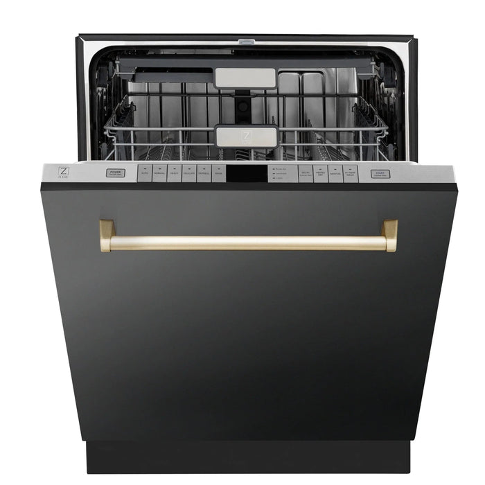 ZLINE Autograph Edition 24" Dishwasher Black Stainless, DWMTZ - BS - 24 - G - Farmhouse Kitchen and Bath