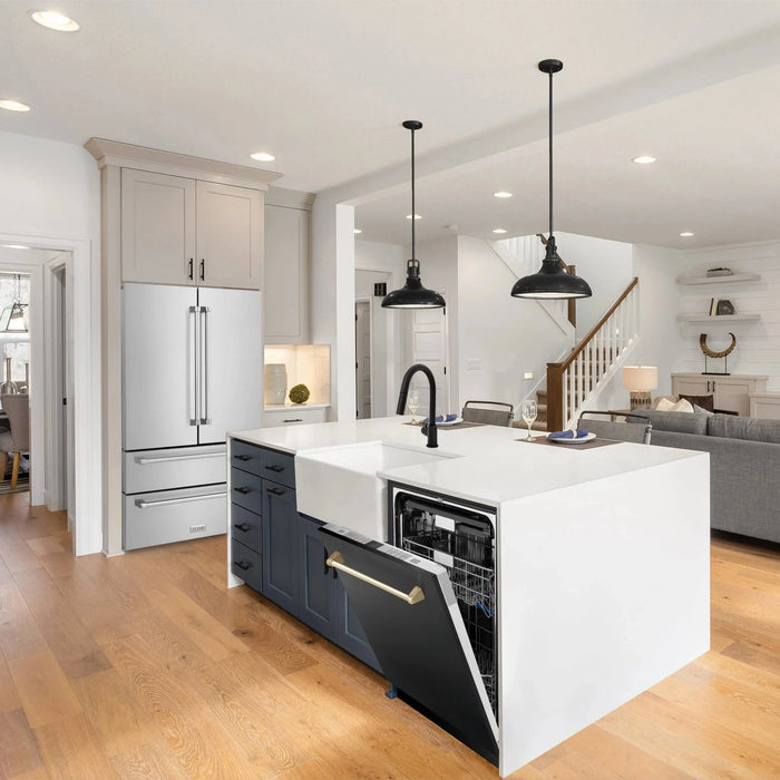ZLINE Autograph Edition 24" Dishwasher Black Stainless, DWMTZ - BS - 24 - G - Farmhouse Kitchen and Bath