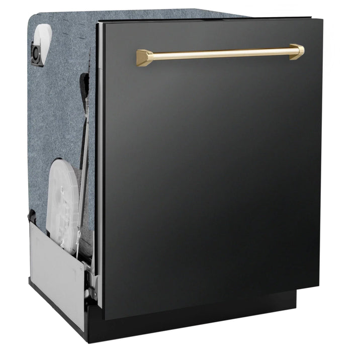 ZLINE Autograph Edition 24" Dishwasher Black Stainless, DWMTZ - BS - 24 - G - Farmhouse Kitchen and Bath