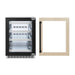 ZLINE Autograph Edition 24 in. Touchstone 151 Can Beverage Fridge With Panel Ready Glass Door And Matte Black Handle RBSPOZ - 24 - MB - Farmhouse Kitchen and Bath