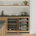 ZLINE Autograph Edition 24 in. Touchstone Dual Zone 44 Bottle Wine Cooler With Panel Ready Glass Door And Matte Black Handle RWDPOZ - 24 - MB - Farmhouse Kitchen and Bath